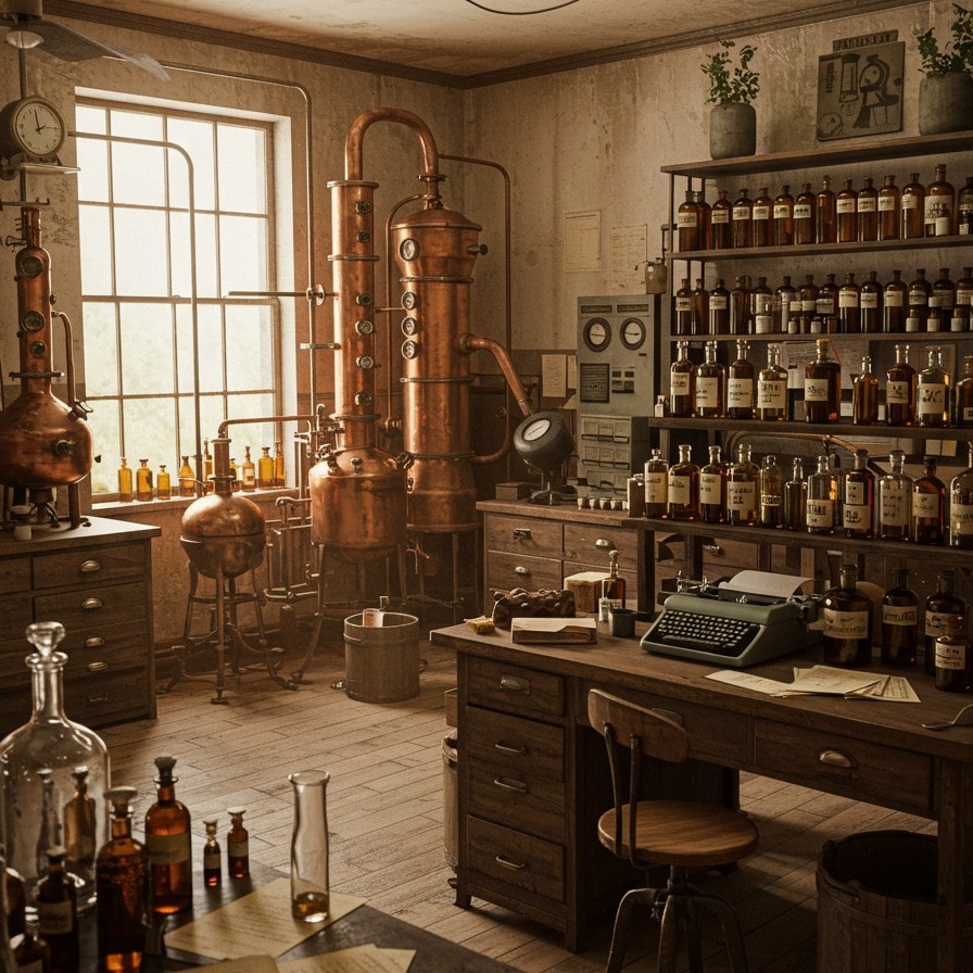 Historical image of company founding or early operations